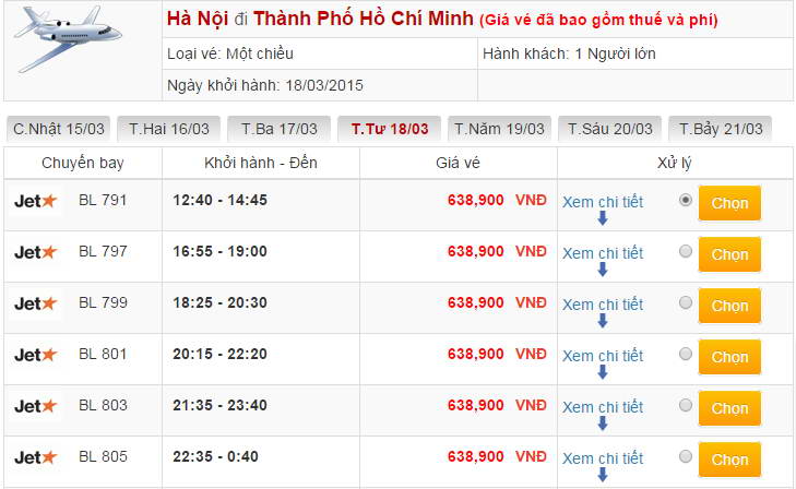 Đại lý vé máy bay Jetstar tại Hà Nội