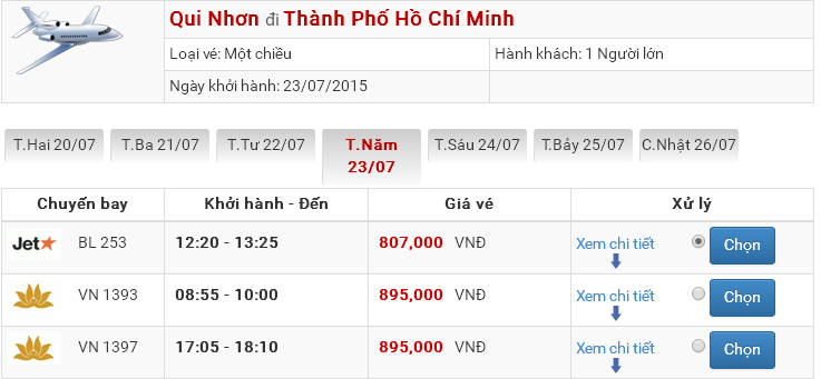 Đại lý vé máy bay Jetstar tại Quy Nhơn