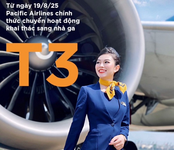 Pacific Airlines chuyển về nhà ga T3 Tân Sơn Nhất