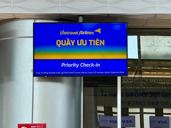 Thủ tục bay tại T3 Tân Sơn Nhất Vietravel Airlines